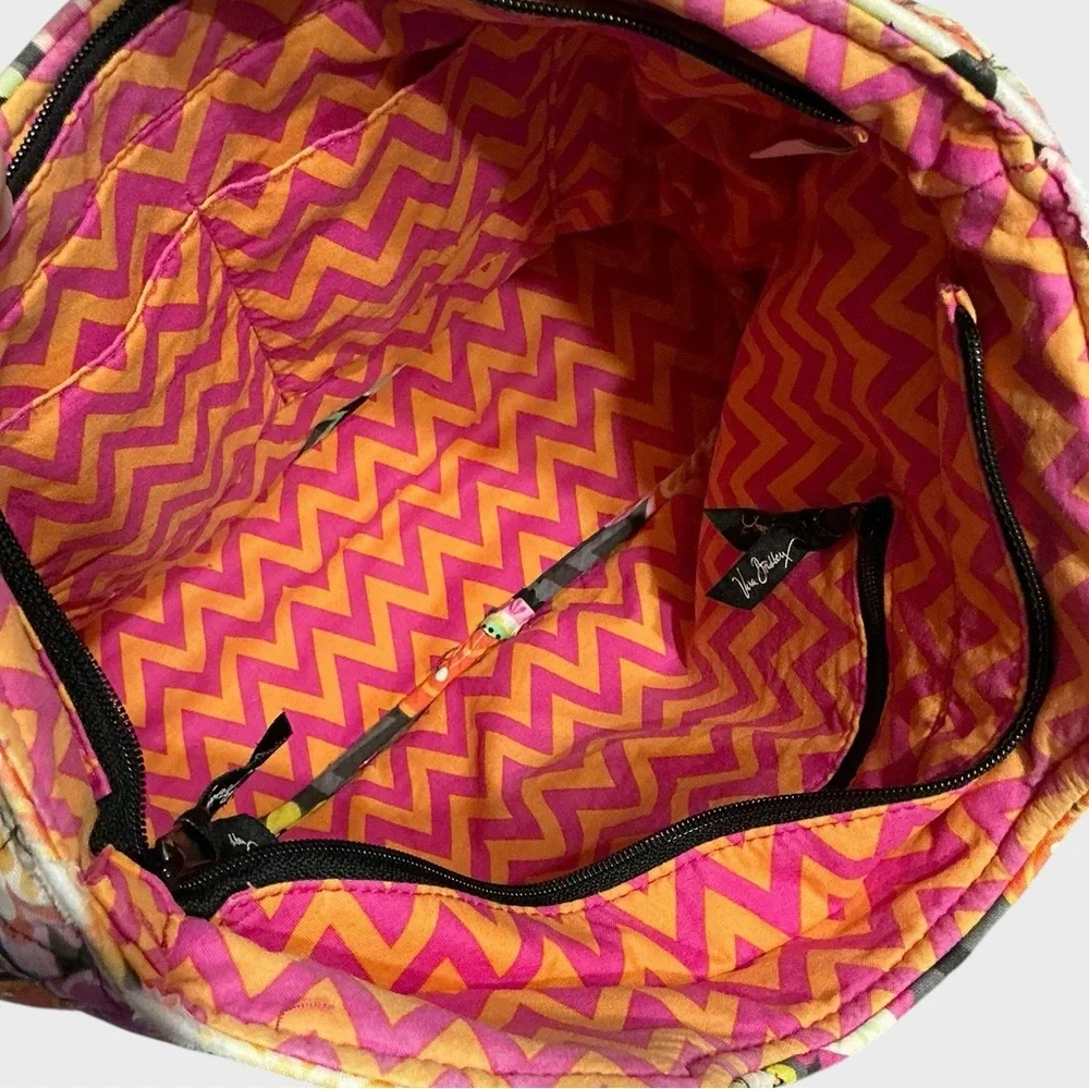Vera Bradley Glenna Shoulder Bag Ziggy Zinnia Quilted Tote Purse